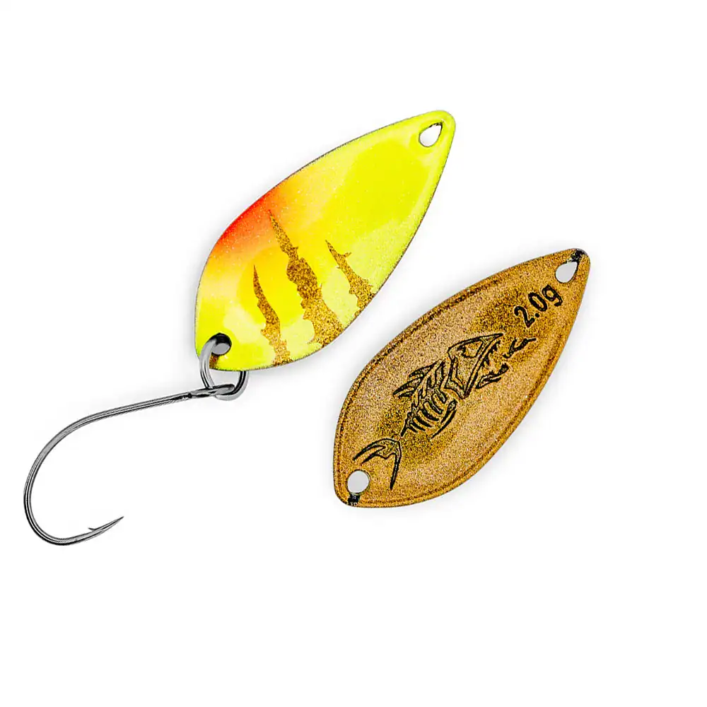 PROBAITS Aro 2 g Spoon – Gelb-Gold – UV + Neon + Holo