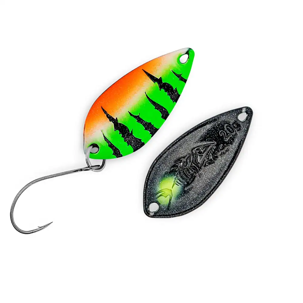 PROBAITS Aro 2 g Spoon – Schwarz-Grün – UV + Neon