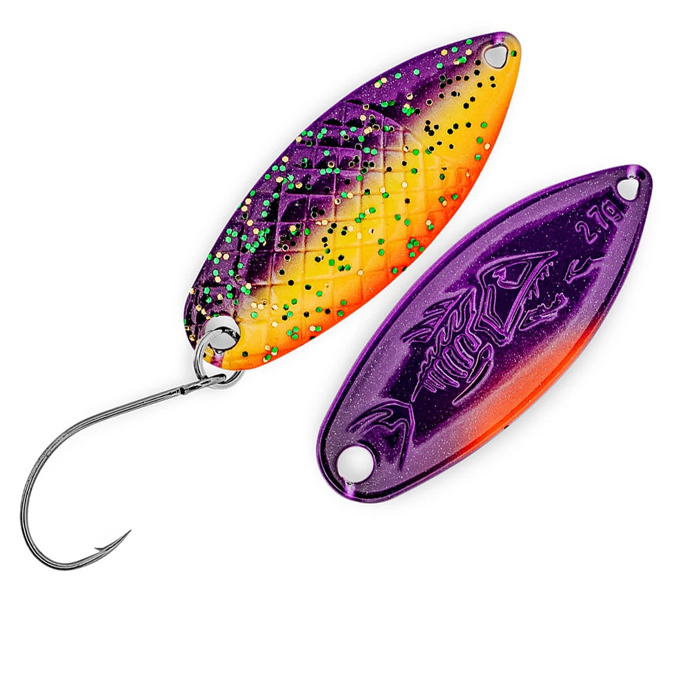 PROBAITS Hurricane Big Scale 2,7 g Spoon – Gelb-Lila – UV + Neon + Holo