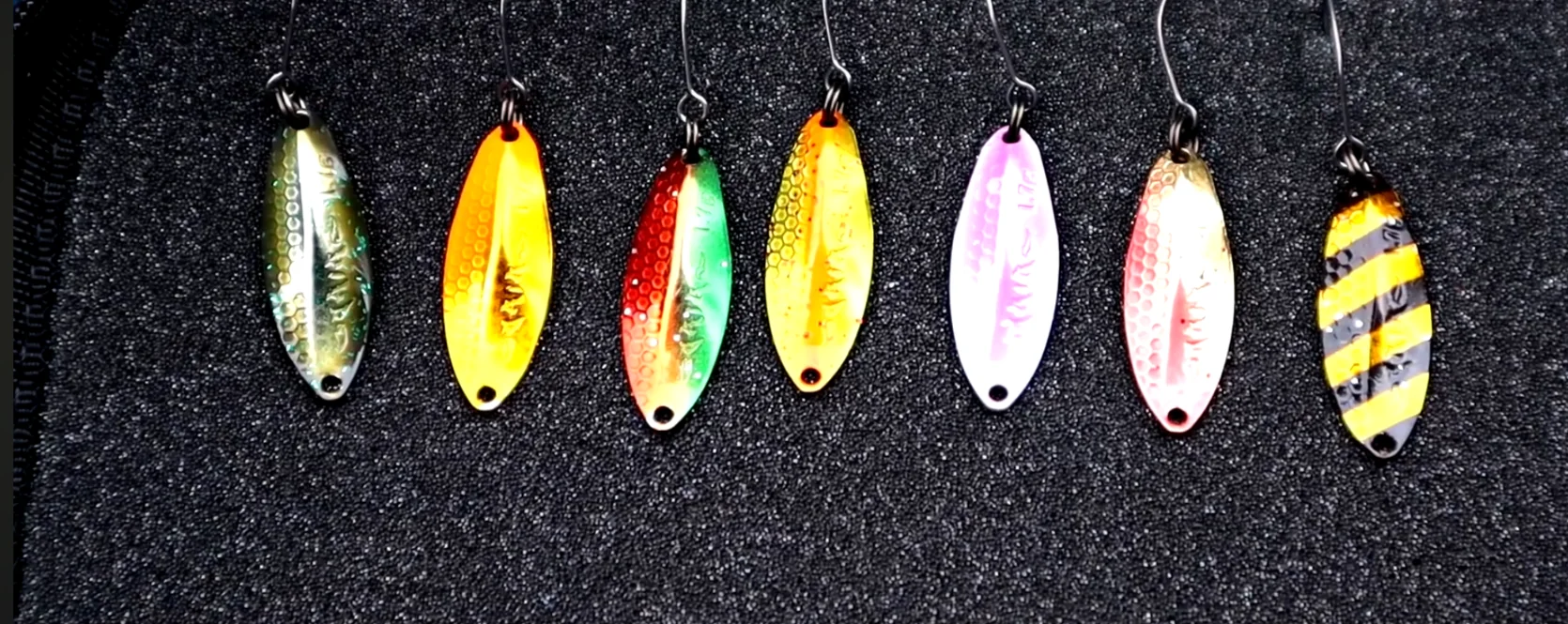 Schwere Forellen Spoons in Spoontasche – optimale Auswahl zum tief fischen