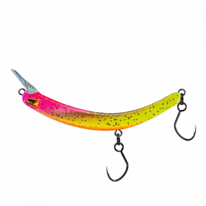PROBAITS Tumbling Banana Rattling Forellenwobbler Lila Gold Gelb