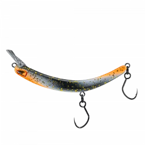PROBAITS Tumbling Banana Rattling Forellenwobbler Orange Weiß Schwarz