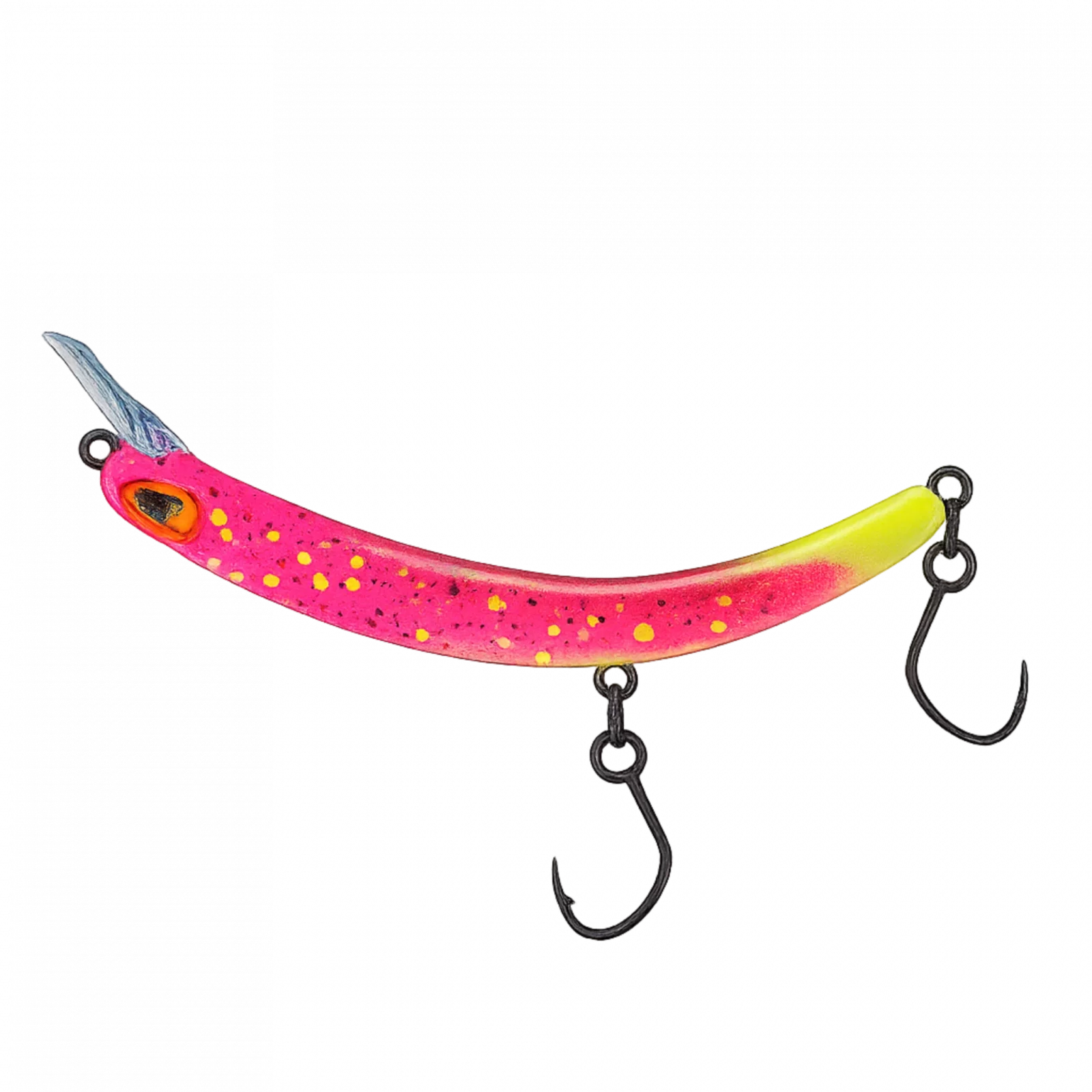 PROBAITS Tumbling Banana Rattling Forellenwobbler Rot Gelb