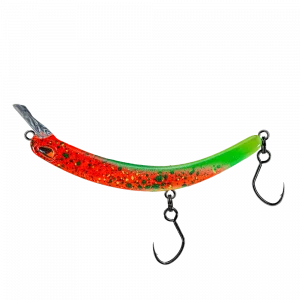 PROBAITS Tumbling Banana Rattling Forellenwobbler Rot Grün