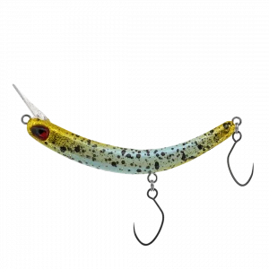 PROBAITS Tumbling Banana Silent 56 mm Forellen Wobbler Gold Babyblau Gold