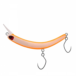 PROBAITS Tumbling Banana Silent 56 mm Forellen Wobbler Orange Weiß