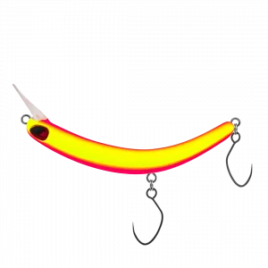 PROBAITS Tumbling Banana Silent 56 mm Forellen Wobbler Pink Gelb