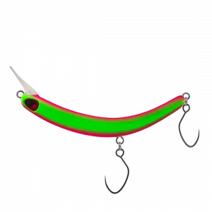 PROBAITS Tumbling Banana Silent 56 mm Forellen Wobbler Pink Grün