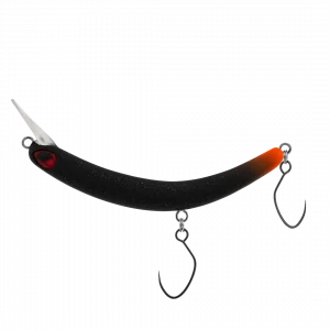 PROBAITS Tumbling Banana Silent 56 mm Forellen Wobbler Schwarz Rot