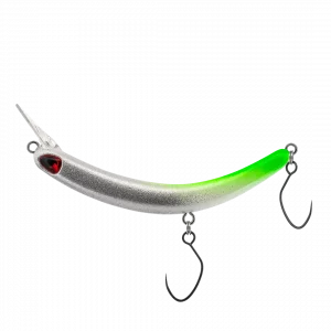 PROBAITS Tumbling Banana Silent 56 mm Forellen Wobbler Silber Grün