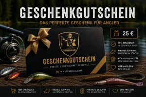 Fangheld Geschenkgutschein 25 Euro für Angler mit Premium Angelködern und Angelzubehör
