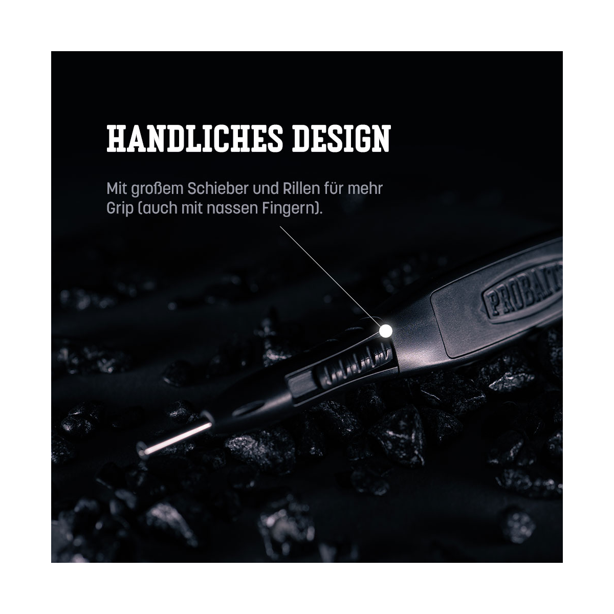 PROBAITS Knotendings mit handlichem Design und griffigem Schieber