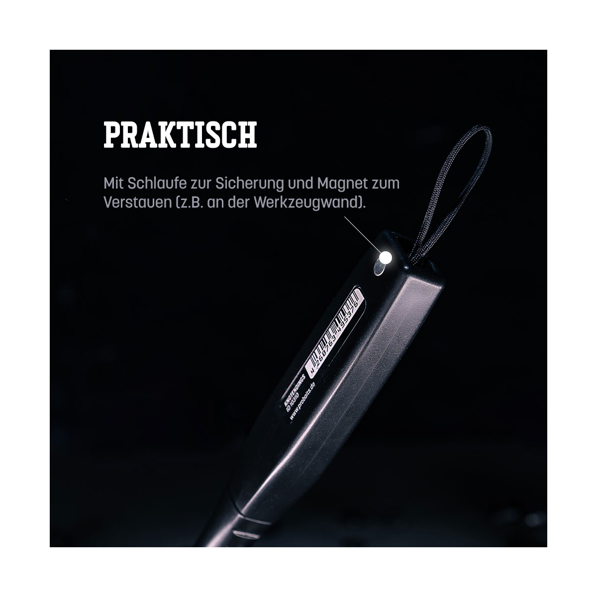 PROBAITS Knotendings mit Schlaufe und Magnet zum sicheren Verstauen