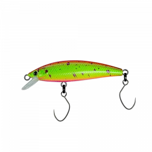 PROBAITS RDX 47 mm Forellenwobbler Pink Grün Pink mit Einzelhaken