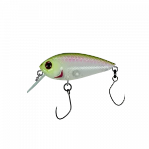 PROBAITS Spader 39 mm Forellenwobbler Grün Silber mit Rassel
