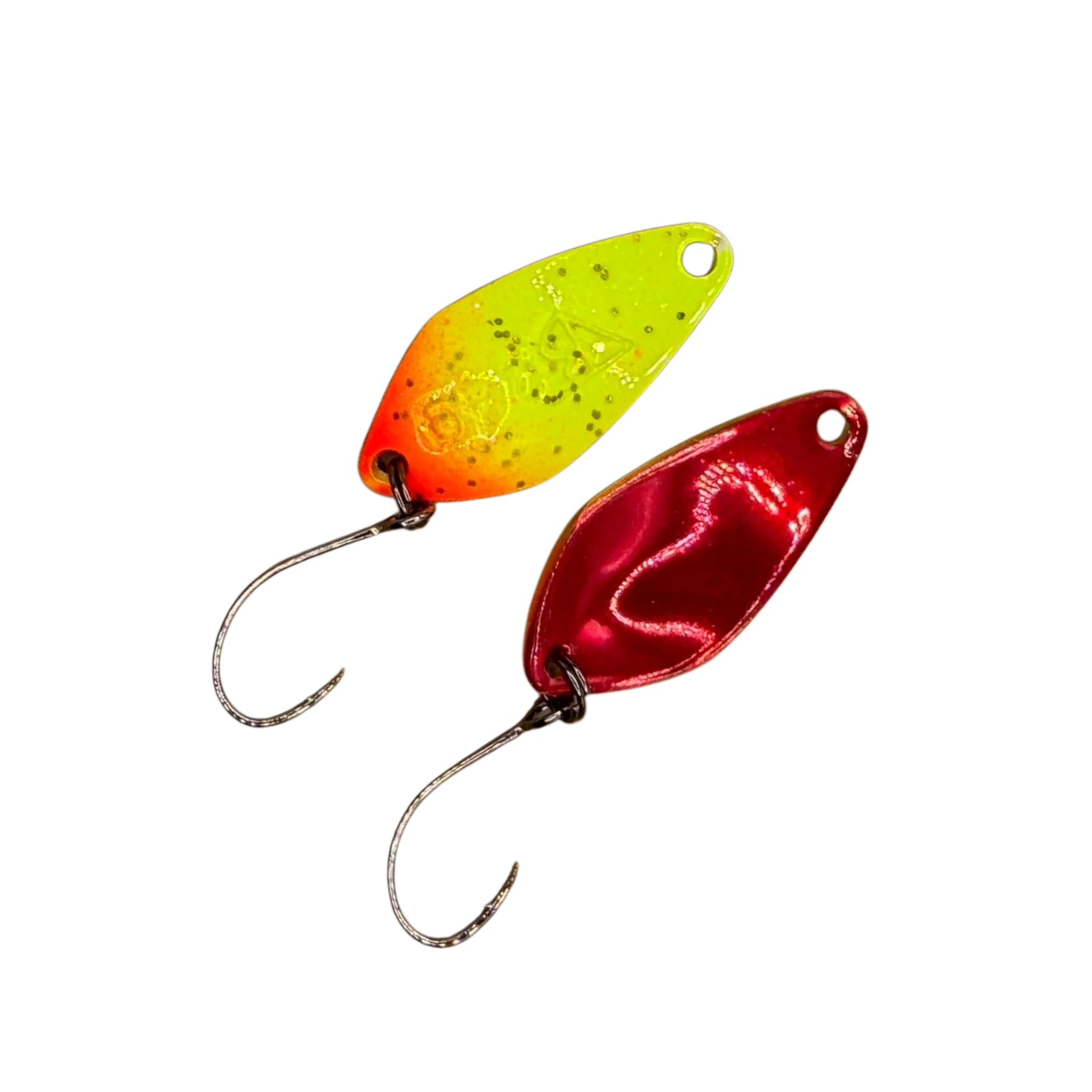 Troutbaits Buster 2,4 g Spoon – Chartreuse-Orange-Glow