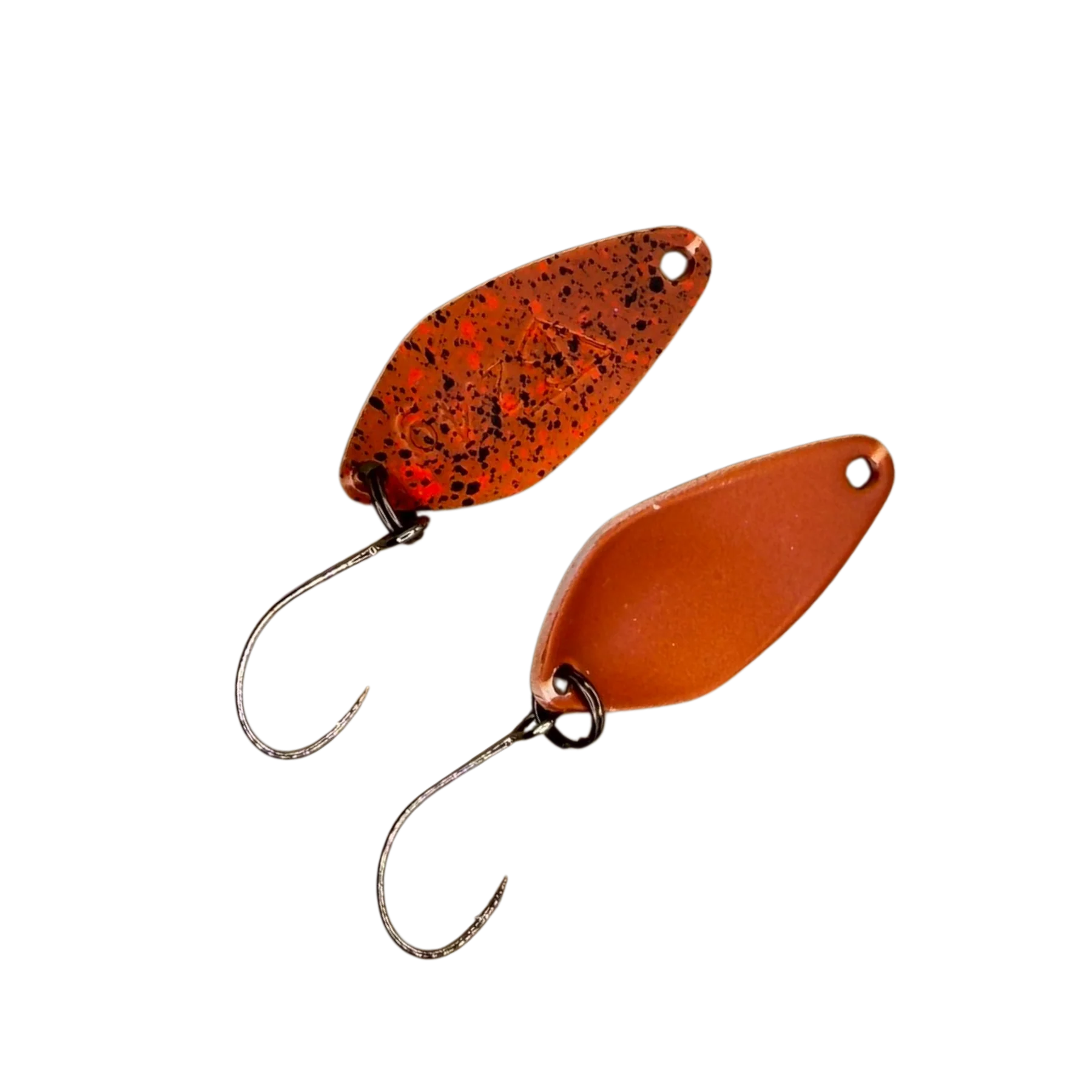 Troutbaits Buster 2,4 g Spoon – Orange-Black-Splatter