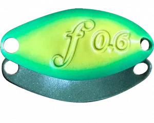 Velvet Arts Forte 0,6 g Spoon #33 Canary Green für Trout Area und Forellenangeln