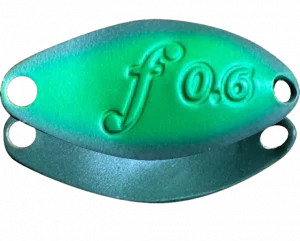 Velvet Arts Forte 0,6 g Spoon #25 Jungle Green für Trout Area und Forellenangeln