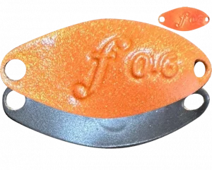 Velvet Arts Forte 0,6 g Spoon #23 Pearl Orange Brown für Trout Area und Forellenangeln