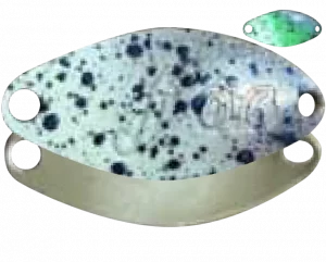 Velvet Arts Forte 0,6 g Spoon #66 Silver Pellet Glow für Trout Area und Forellenangeln