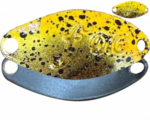 Velvet Arts Forte 0,6 g Spoon #31 Gold Pellet Glow für Trout Area und Forellenangeln