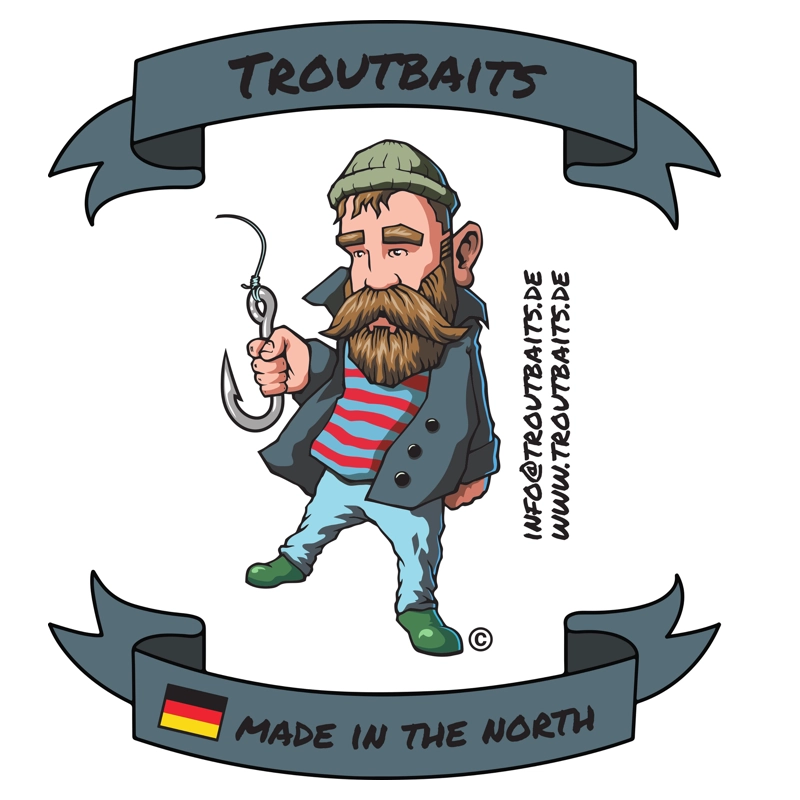 Troutbaits Made in the North Logo