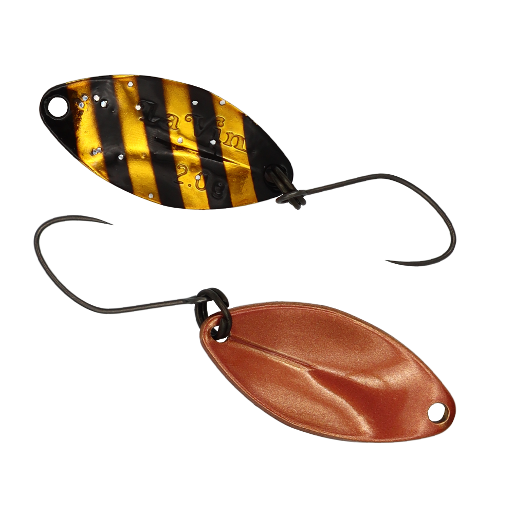 GOD HANDS Gigas La Vin 2 g FA01 Forellenspoon in Gold-Schwarz und Kupfer