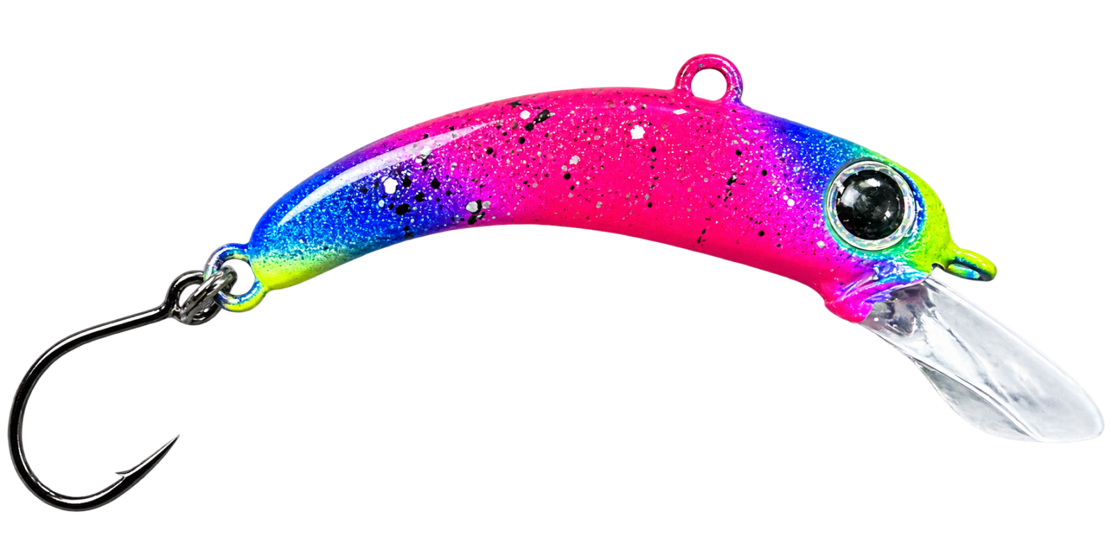 Troutbaits Mini Kurkka Wobbler in FH 02 Pink Blue Splash