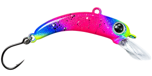 Troutbaits Mini Kurkka Wobbler in FH 02 Pink Blue Splash