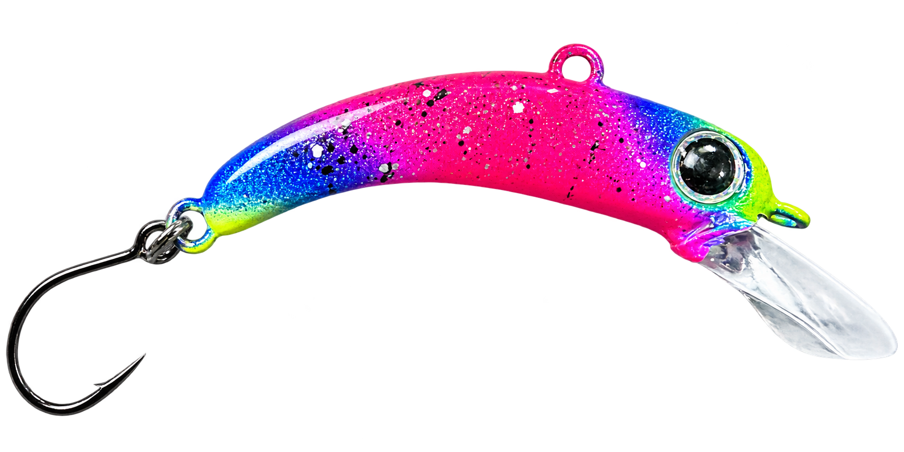 Troutbaits Mini Kurkka Wobbler in FH 02 Pink Blue Splash